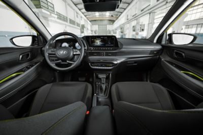 Gli interni di Hyundai i20.