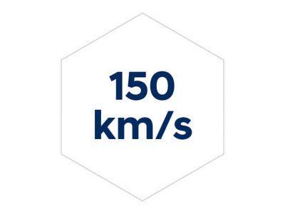 Hyundai INSTER’ın 150 km/sa maksimum hızını gösteren ikon.