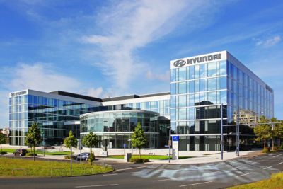 Die Hyundai Deutschland Zentrale in Frankfurt Offenbach.