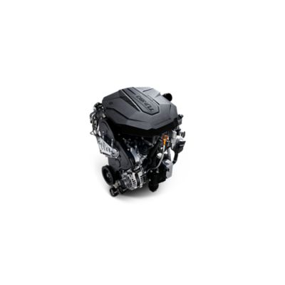 Opengewerkte afbeelding van een Hyundai Diesel Smartstream-motor.