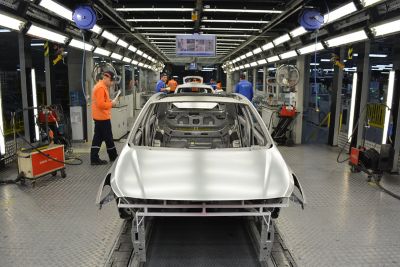 All'interno dell'industria automobilistica Hyundai Assan di Izmit, Turchia