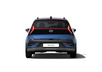 The Hyundai BAYON compact crossover SUV from the rear.