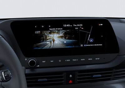 Das 10,3-Zoll-Touchscreen-Display eines Hyundai BAYON.