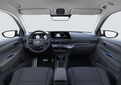 El espacioso interior con luces LED opcionales para la cabina, el mapa y las luces del Hyundai BAYON.