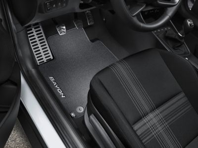 Hyundai BAYON Textile floor mats, velour protection accessories.