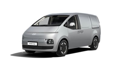 The Hyundai STARIA Cargo is shown from the side.
