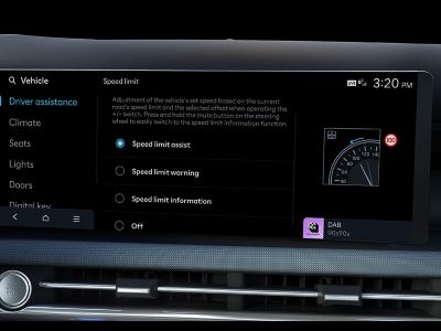 The new Speed Limit Information menu function.