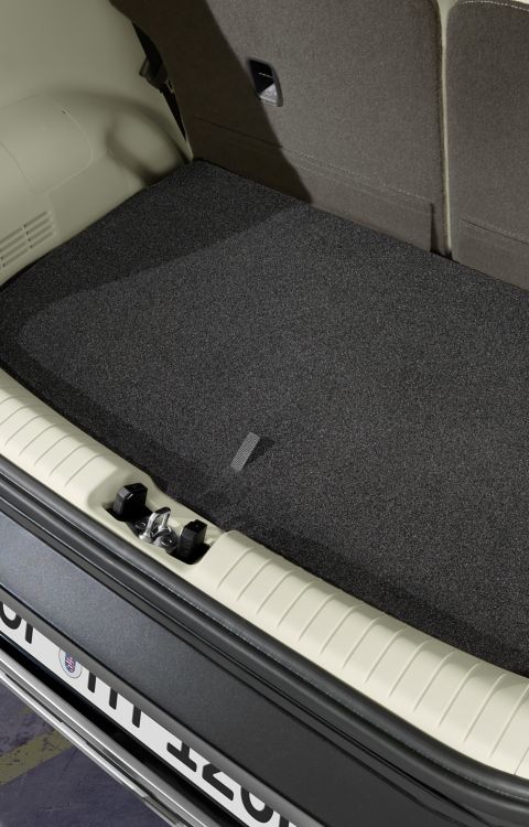 Hyundai INSTER Trunk mat protection accessory.
