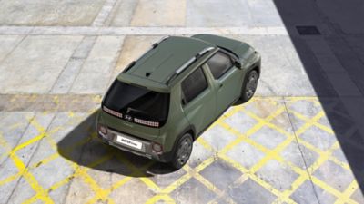 Birds eye view of the Hyundai INSTER Cross.