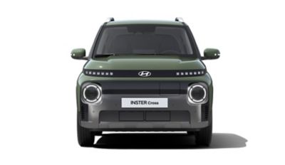  The front view of the Hyundai INSTER Cross.