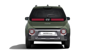  The rear view of the Hyundai INSTER Cross.