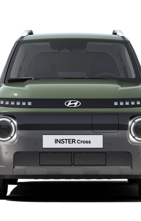  The front view of the Hyundai INSTER Cross.