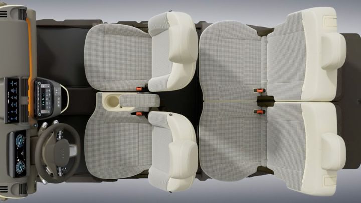 Video of the new Hyundai INSTER small electric car starting exterior then showing interior.