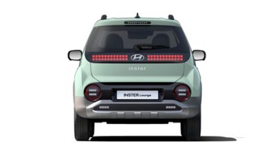 Hyundai INSTER Lounge rear with silver side cladding  wrapping around into the silver skid plate.