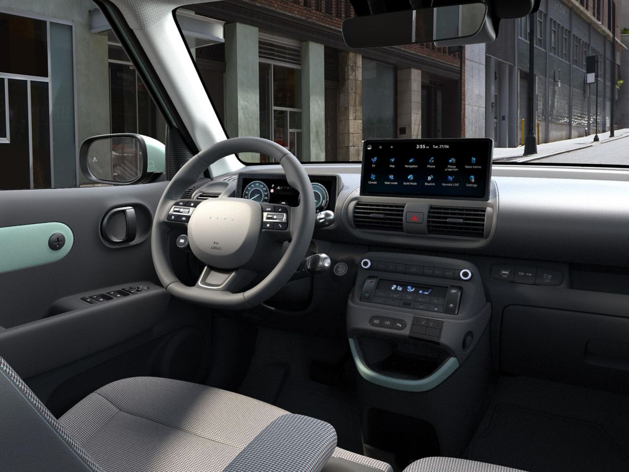 A Hyundai INSTER Lounge belső tere kifinomult lounge hangulatot áraszt.
