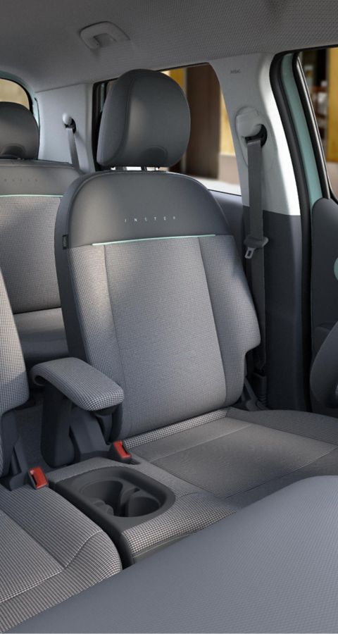  A front veiw of HYUNDAI INSTER Cross electic car.