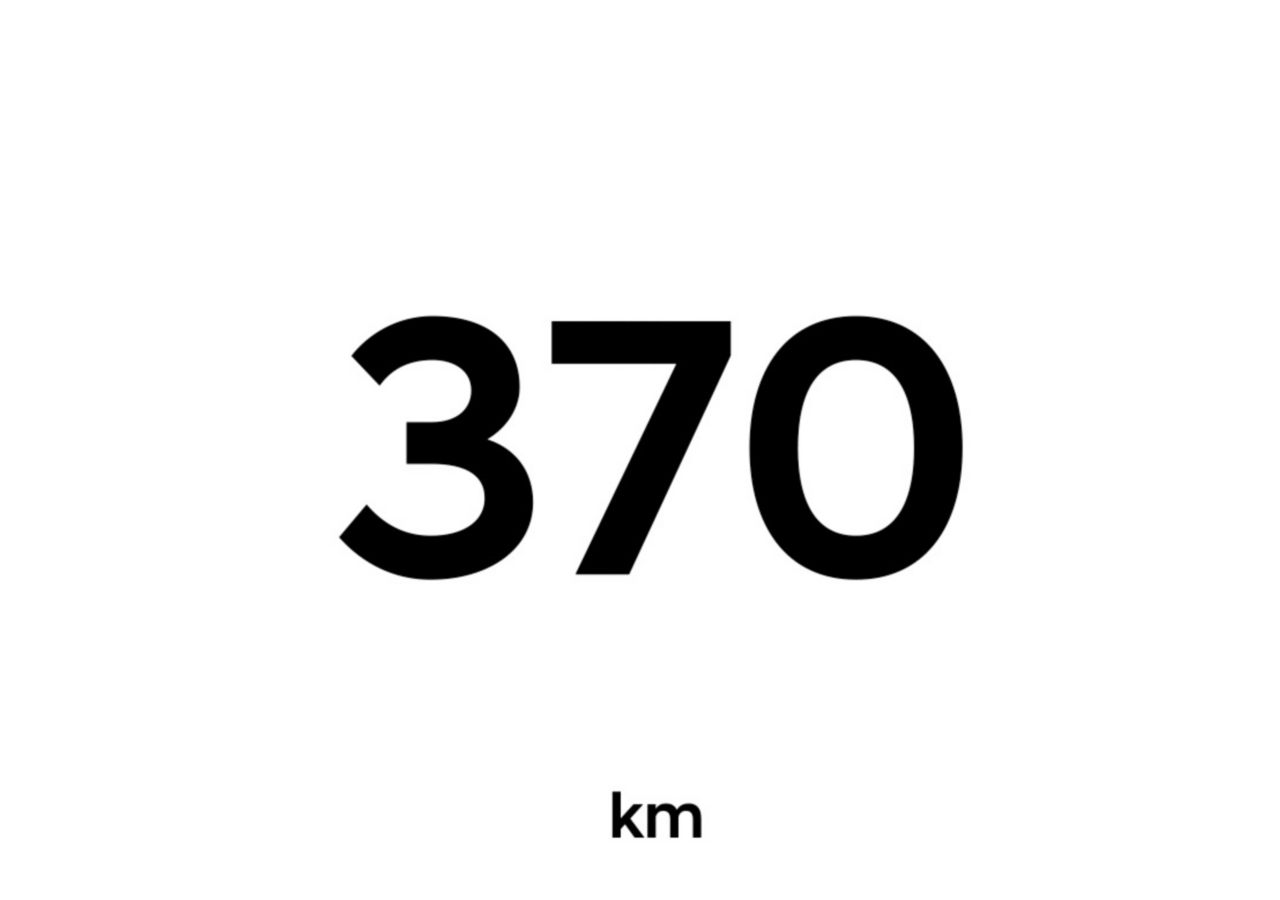 Animazione con un’autonomia di 370 km.