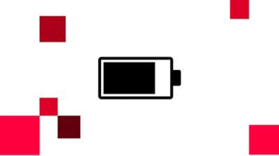 Icon showing a battery
