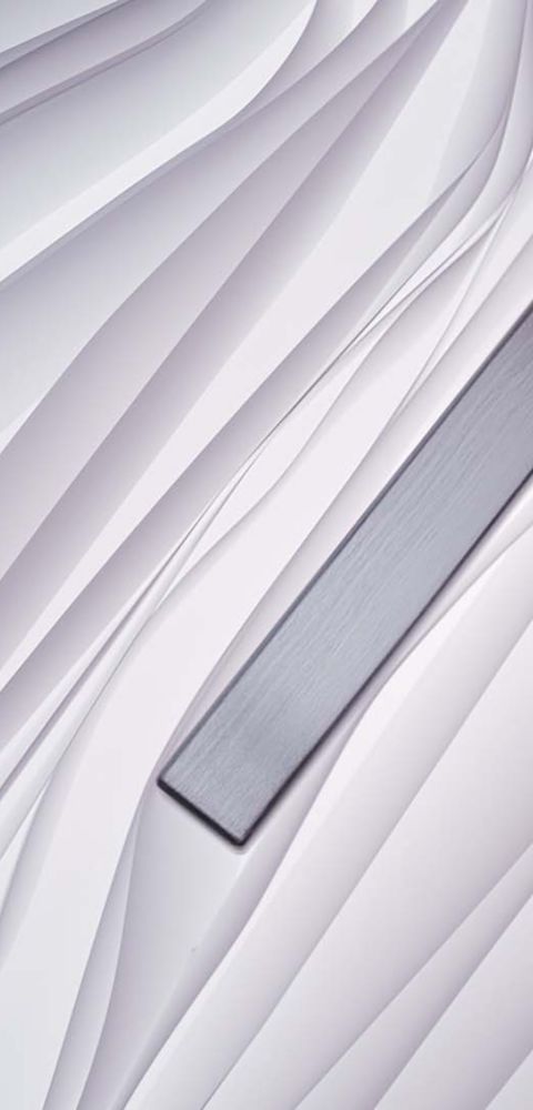 Textured pattern of flowing vertical lines resembling layered fabric.