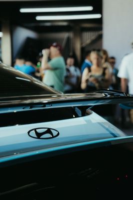 The Hyundai booth at the 2025 IAA Mobility Show in Munich.	