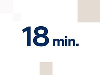Een afbeelding van de woorden 18 min.