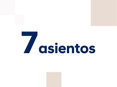 Un icono de las palabras 7 asientos.