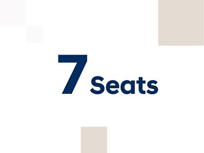 An icon of the words 7 seats.