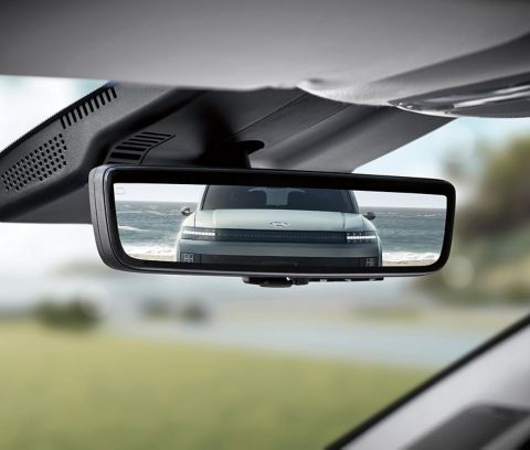 Digitální vnitřní zpětné zrcátko v modelu Hyundai IONIQ 9