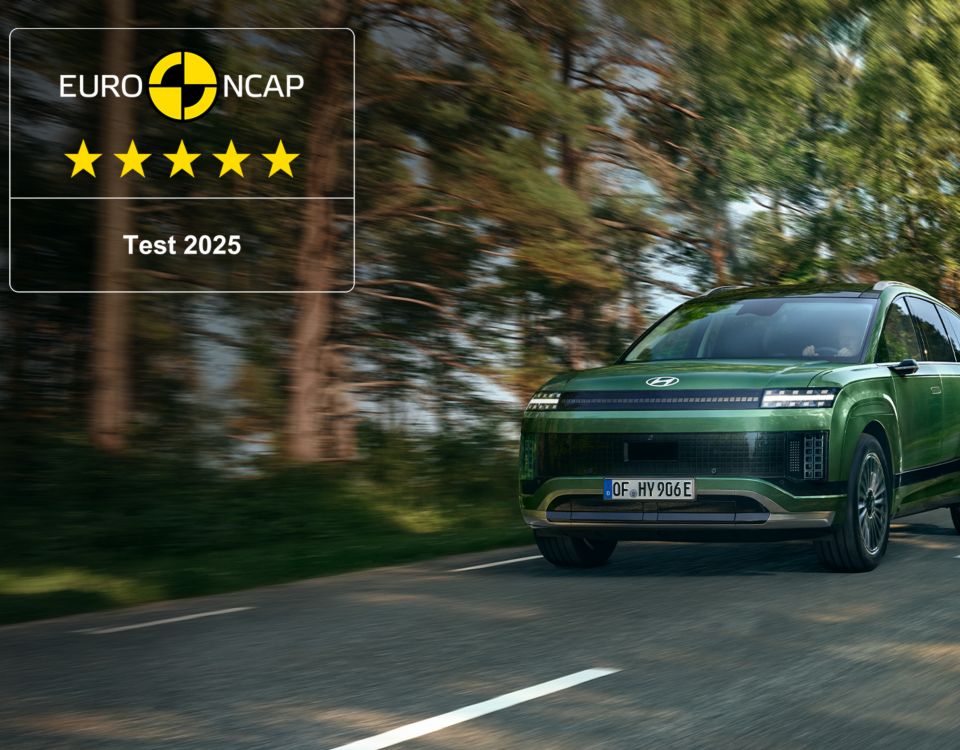IONIQ 9 fick fem stjärnor i Euro NCAP