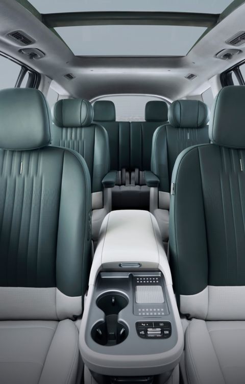 Interior view of Hyundai IONIQ 9 electric SUV with 6 seats