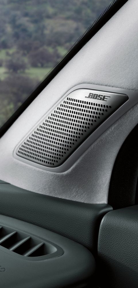 IONIQ 9 Active Noise Control-Road with a speaker of the BOSE® premium sound system.