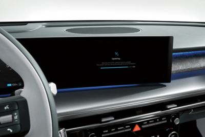 Wireless software update on the centre screen of the IONIQ 9 