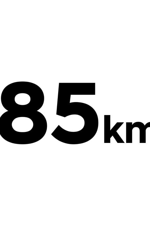 Number 185 describing the Hyundai IONIQ 6’s top speed of 185 kilometres per hour.
