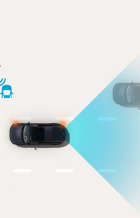Blind-Spot Collision-Avoidance Assist: Hyundai IONIQ 6 detects vehicles in adjacent lanes and alerts before a lane change.