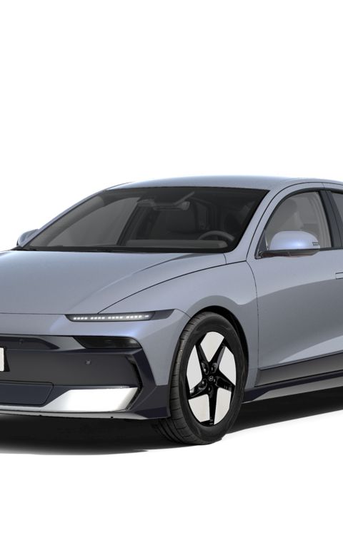 Hyundai IONIQ 6 in GLS trim and Transmission Blue Pearl color.