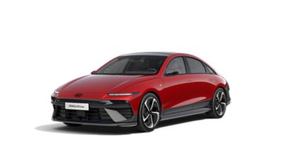 Cutout of the Hyundai IONIQ 6 N Line