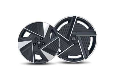 Cut-out of the new aero-optimized wheel of the Hyundai IONIQ 5.