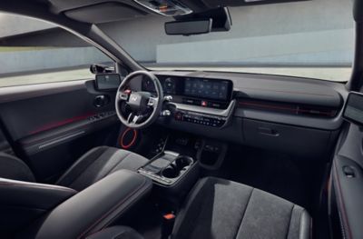 Interiøret i en IONIQ 5 N-Line. Foto.