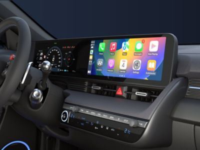 The touch-panel of the Hyundai IONIQ 5 N. 