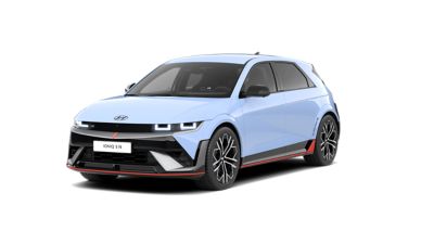 Driekwart vooraanzicht Hyundai IONIQ 5 N.