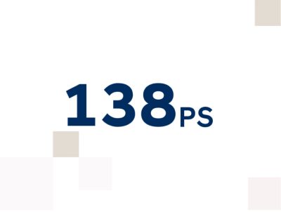 The number 138 and the letters PS.	