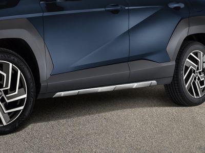 The side skirts accessory for the Hyundai KONA SUV.