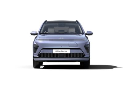 Přední část zcela nového modelu Hyundai KONA Electric zvýrazňuje bezešvá červená lampa Horizon.