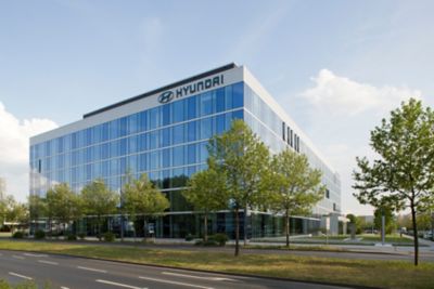 Die Hyundai Deutschland Zentrale in Frankfurt Offenbach.