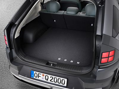 Hyundai NEXO Trunk mat protection accessory.