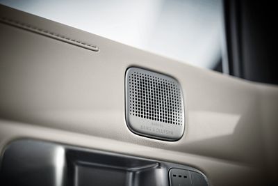 Bang & Olufsen premium sound system speaker inside the Hyundai NEXO.	