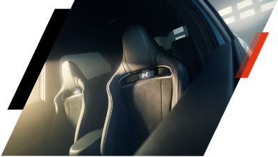 The sport seats inside of the Hyundai N models for excellent support during sporty driving.