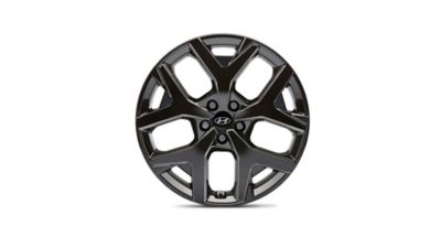 A 20-inch alloy wheel in the style Donam (black) for the Hyundai SANTA FE Hybrid.