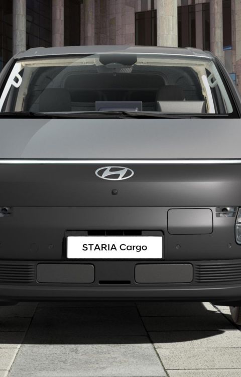 A front view of Hyundai STARIA Cargo Electric.