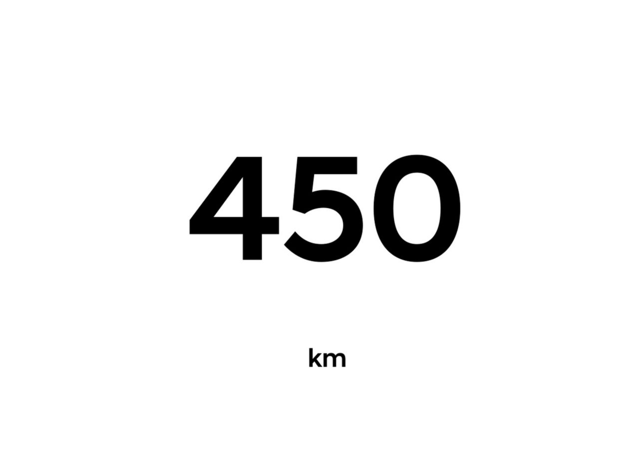 Hyundai STARIA Cargo electric driving range animation - 450km